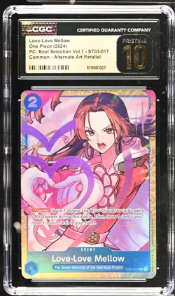 CGC Pristine 10 One Piece English Love-Love Mellow ST03-017 2024 Best Sele Vol 1 - Image 1