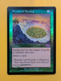 Skyshroud Blessing. Instant MTG Card. Planeshift.OLD VINTAGE FOIL - Image 4