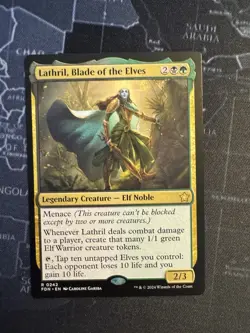 x1 Lathril, Blade of the Elves FDN Foundations MTG 242 RARE M/NM 1x - Image 1
