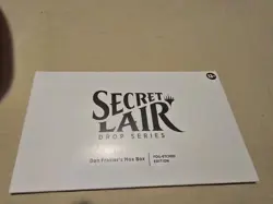 MTG Magic the Gathering Secret Lair Drop Series: Dan Frazier's Mox Box FOIL NEW! - Image 1