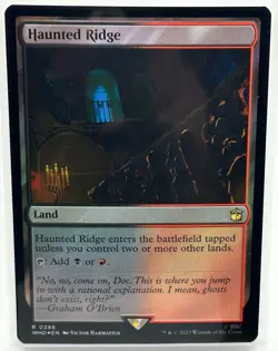 Haunted Ridge, Doctor Who, MTG Magic the Gathering, FOIL (0286) NM - Image 1