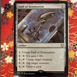 Staff of Domination Commander Legends Artifact Colorless Rare 343 - Image 1