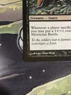C5134 MAGIC MTG RISE OF THE ELDRAZI MORTICIAN BEETLE #117 RARE NM - Image 4
