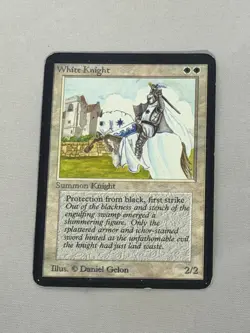 MTG White Knight Alpha Magic the Gathering - Image 1