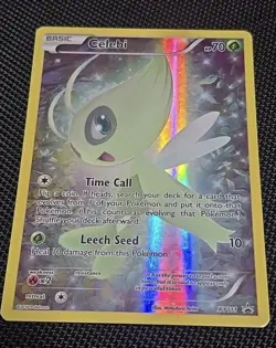 Pokemon TCG Mythical Celebi XY111 Full Art Black Star Holo Promo Card - Image 1