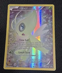 Pokemon TCG Mythical Celebi XY111 Full Art Black Star Holo Promo Card - Image 4
