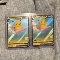 Pokemon Surfing Pikachu V & VMAX Celebrations 3 card Lot ✨🔥⭐ (SUPER MINT) - Image 4