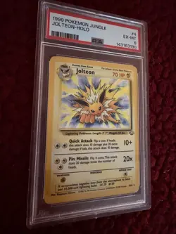 1999 POKEMON JUNGLE JOLTEON-HOLO EX-MT PSA 6 #4 - Image 2