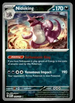 2023 Scarlet & Violet Series - Scarlet & Violet - 151 Nidoking reverse holo #34 - Image 1