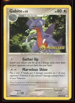 Gabite Prerelease Promo 48/123 Pl/HP Diamond Pearl Mysterious Treasures Pokemon - Image 1