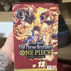 Bandai One Piece Card Game Ultra Deck The Three Brothers ST13 6x Box Case❗ - Image 1