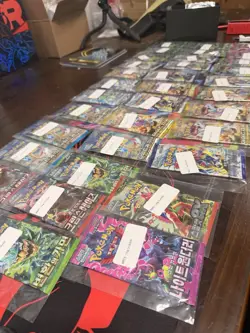 LOT OF 34 RANDOM KOREAN POKEMON CARD PACKS NEW FACTORY SEALED - Image 1