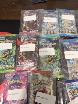 LOT OF 34 RANDOM KOREAN POKEMON CARD PACKS NEW FACTORY SEALED - Image 2