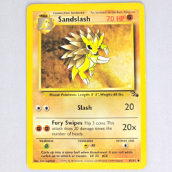 Sandslash 41/62 Fossil Uncommon Vintage Pokemon Card WOTC TCG English LP - Image 1