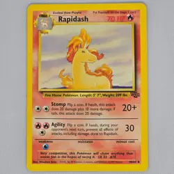 Rapidash 44/64 Jungle Uncommon Vintage Pokemon Card WOTC TCG English MP - Image 1