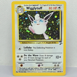 Wigglytuff 19/130 Base Set 2 Holo Rare Vintage Pokemon Card WOTC TCG English LP - Image 1