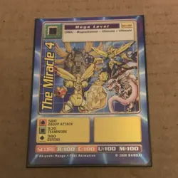 Bandai Digimon CCG The Miracle 4 Magnadramon Mega Level Card 2000 Dm-02 - Image 1