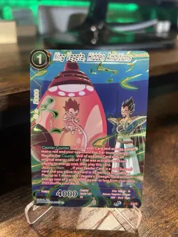 Dragon Ball Super Card Game King Vegeta Hidden Ambitions SPR Foil Card BT13-020 - Image 1