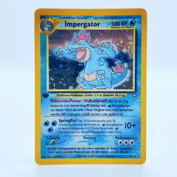 Pokemon TCG Karte - Impergator 5/111 1. Edition Neo Genesis Deutsch Near Mint NM - Image 1