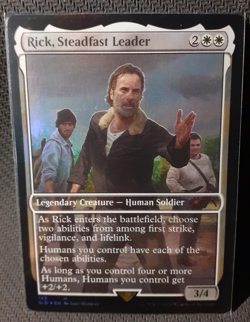 1x FOIL RICK STEADFAST LEADER -Magic MTG - THE WALKING DEAD SET-SECRET LAIR - Image 1