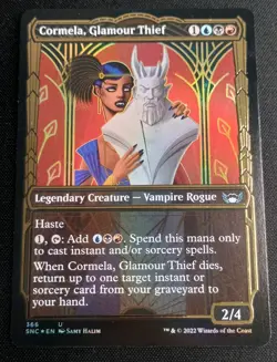 MTG New Capenna - Cormela, Glamour Thief - Gilded Foil Showcase - Image 1