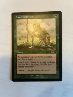 Crop Rotation Urza's Legacy Regular LP/MP Magic The Gathering - Image 1