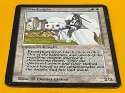 MTG WHITE KNIGHT Alpha (OldManMTG 008-212) - Image 5