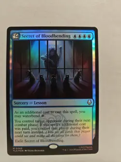 2025 MTG AVATAR: THE LAST AIRBENDER-FOIL #0069 SECRET OF BLOODBENDING - Image 1