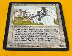 MTG WHITE KNIGHT Alpha (OldManMTG 008-213) - Image 5