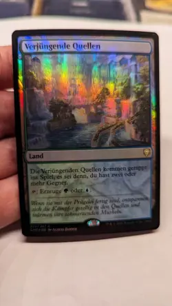 1x Rejuvenating Springs GERMAN Foil - Commander Legends CMR MTG x1 - Image 1