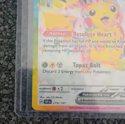 Pokemon Pikachu ex Tera Full Art Ultra Rare Holo 219/191 Sv08 EN 2024 - Image 5
