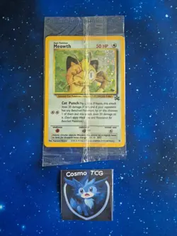 Meowth Black Star Promo Pokemon #10 Factory Sealed - Swirl Holo - Image 1