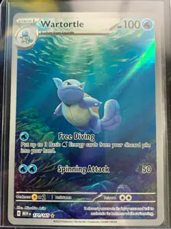 Pokemon S&V 151 Squirtle 170, Wartortle 171, and Blastoise 200 IR/SIR ENG Set NM - Image 3