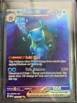 Pokemon S&V 151 Squirtle 170, Wartortle 171, and Blastoise 200 IR/SIR ENG Set NM - Image 4