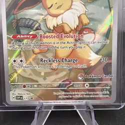 Pokemon Center Stamp PC ETB Promo Prismatic Evolutions Eevee #173 NM Condition - Image 5