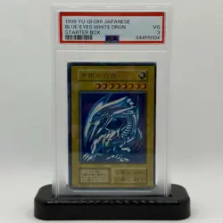 1999 YuGiOh Blue Eyes White Dragon Starter Box Ultra Rare PSA 3 - Image 1