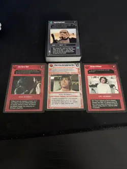 Star Wars CCG 1996 Card Game Luke Leia Han Solo Never Played Very Rare - Image 1