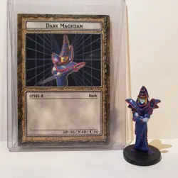 Yugioh Dungeon Dice Monsters DDM Dark Magician B1-02 Figure Card for Sqwallbrawl - Image 1