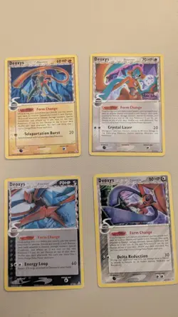 Deoxys x4 (All Forms) EX Holon Phantoms Pokemon TCG Cards 2006 - Image 1