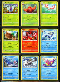 2017 Pokemon SUN & MOON BASE SET Series Near Complete NON HOLO Cards Lot Rare NM - Image 2