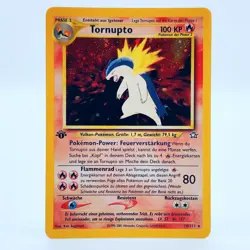 Pokemon TCG Karte - Tornupto 18/111 1. Edition Neo Genesis Deutsch - NM + Swirl - Image 1