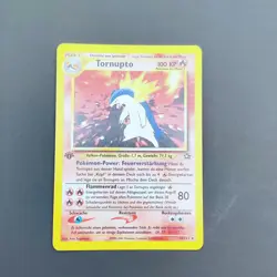 Pokemon TCG Karte - Tornupto 18/111 1. Edition Neo Genesis Deutsch - NM + Swirl - Image 5
