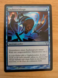 MtG *FOIL* German Spell Snare from Dissension, Lightly Played - Image 2