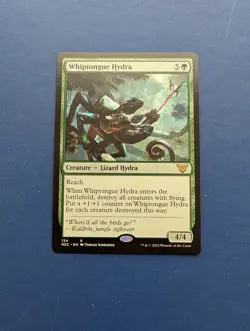 MTG Whiptongue Hydra: Kamigawa Neon Dynasty Commander #134 – NM-MT - Image 1