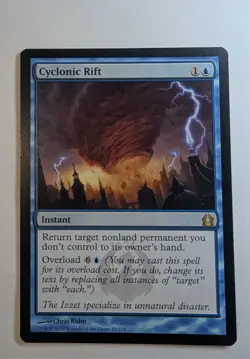 Cyclonic Rift - Return to Ravnica - Magic The Gathering MTG Rare NM/Mint - Image 1