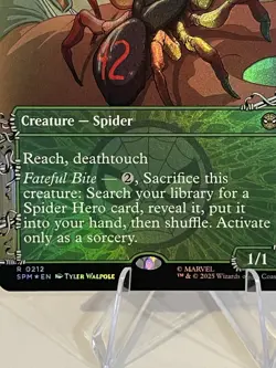 Radioactive Spider (Borderless Foil) Rare MTG Spider-Man Creature - Image 2