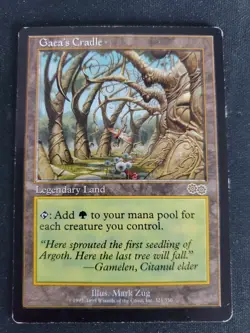 Gaea's Cradle Urza's Saga Regular HP MTG Magic the Gathering Rare Land EDH Elves - Image 1