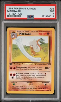Marowak 1999 Pokemon Jungle #39 1st Edition PSA 7 NEW SLAB - Image 1