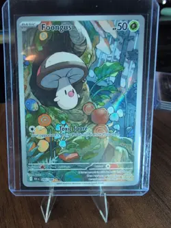 Pokemon TCG Foongus 095/086 Sv: Black Bolt Holo Card English Illustration Rare - Image 1