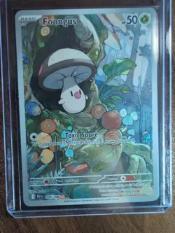 Pokemon TCG Foongus 095/086 Sv: Black Bolt Holo Card English Illustration Rare - Image 2